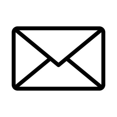 E- posta İnce Satır Vektör Simgesi 