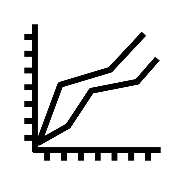 Gráfico Vector Línea Icono — Archivo Imágenes Vectoriales