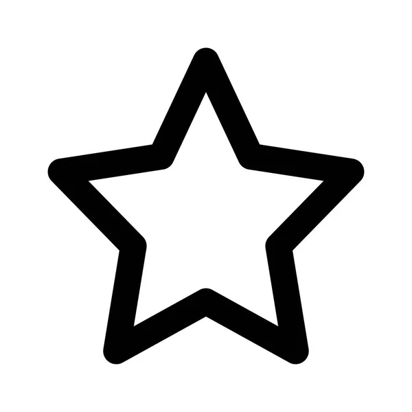 Αστέρι τολμηρή γραμμή εικονίδιο του φορέα — Διανυσματικό Αρχείο