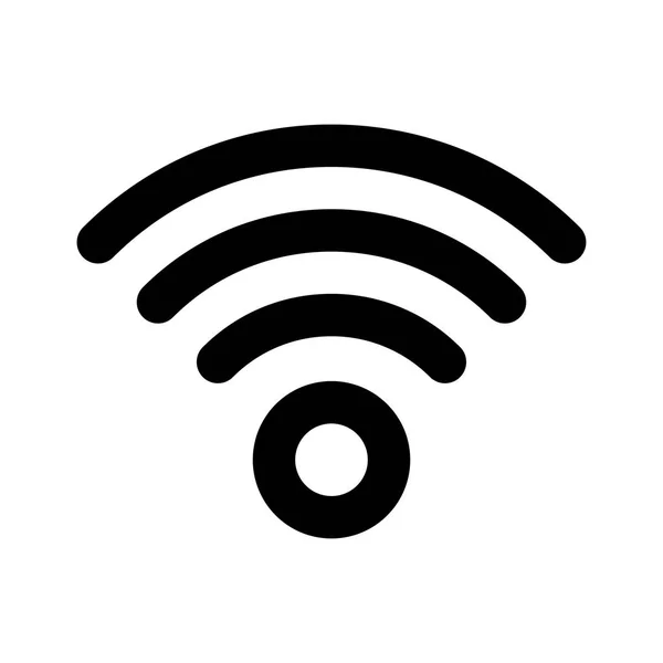 Wifi fettes Zeilenvektorsymbol — Stockvektor