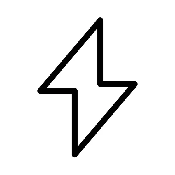 Flash vékony vonal vektor ikon — Stock Vector
