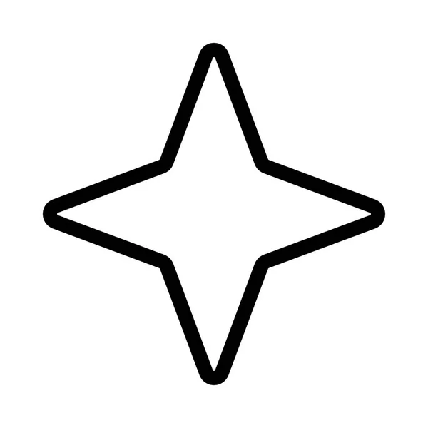 Icône vectorielle de ligne mince d'étoile — Image vectorielle