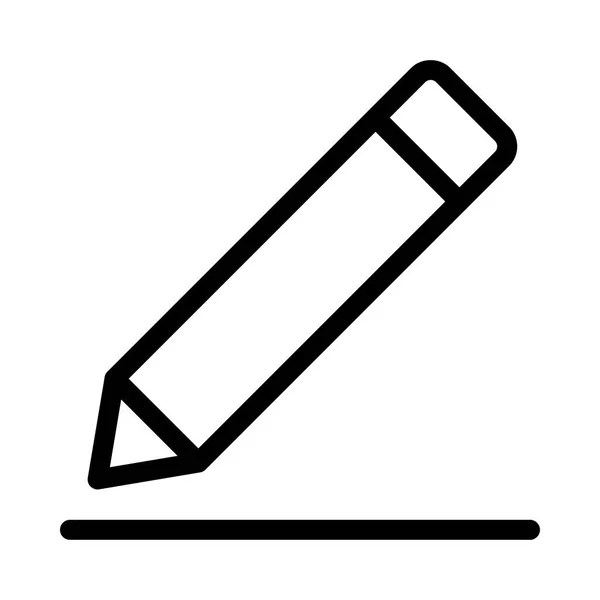 Ołówek cienka linia wektor ikona — Wektor stockowy