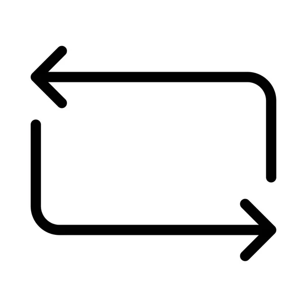Recarga delgada línea Vector icono — Vector de stock