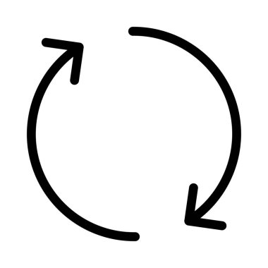 İnce çizgi vektör simge yeniden 