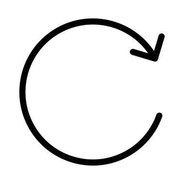 İnce çizgi vektör simge Yenile 