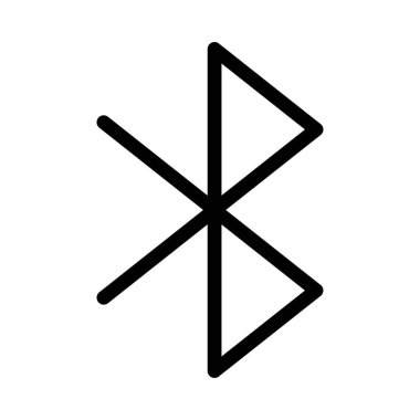 Bluetooth ince çizgi vektör simgesi 