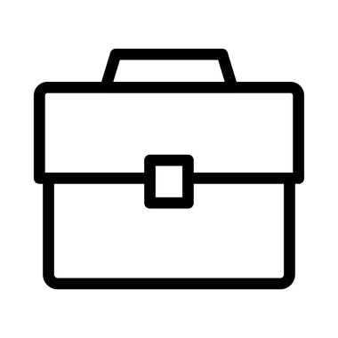 Office çanta ince çizgi vektör simgesi 