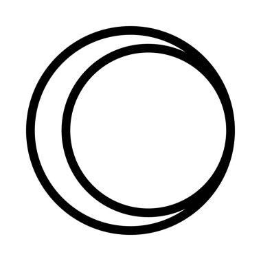 ay ince çizgi vektör simgesi 