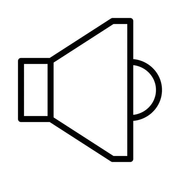 SPEAKER icono de vector de línea delgada — Archivo Imágenes Vectoriales