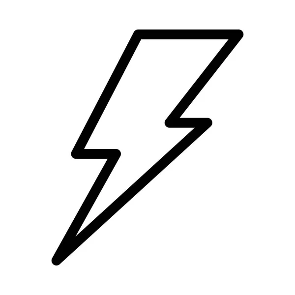 Flash-tunn linje vektor symbol — Stock vektor