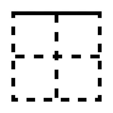 Düzen ince çizgi vektör simgesi