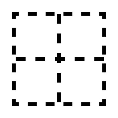 Düzen ince çizgi vektör simgesi