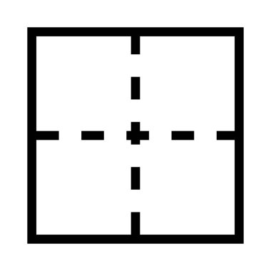 Düzen ince çizgi vektör simgesi