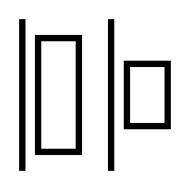 Düzen ince çizgi vektör simgesi