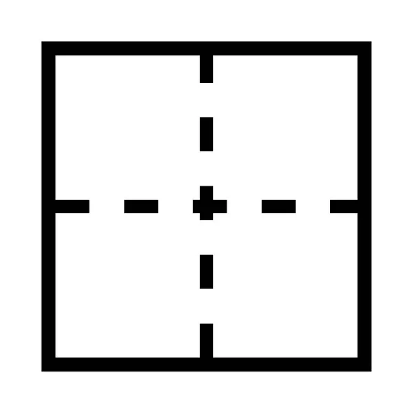 Layout Dünne Linie Vektorsymbol — Stockvektor