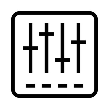 ayarlama vektör satırı simgesi