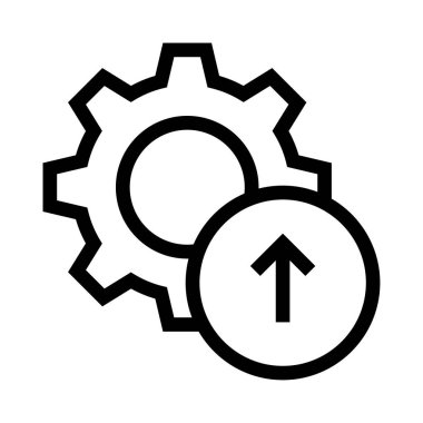 ayar upload vektör satırı simgesi