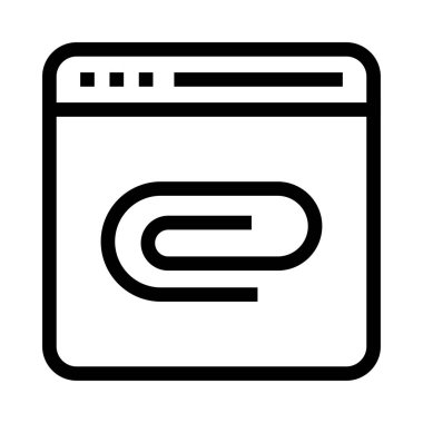 web sayfası vektör satırı simgesi