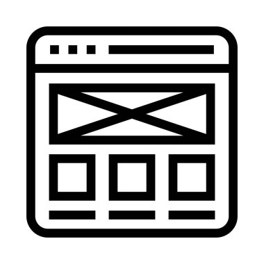 Internet vektör satırı simgesi