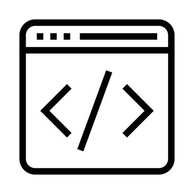 Internet vektör satırı simgesi