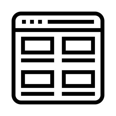 Online vektör satırı simgesi