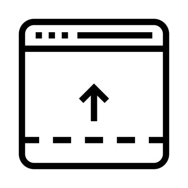 pencere vektör satırı simgesi