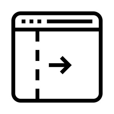 Internet vektör satırı simgesi