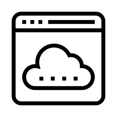 Internet vektör satırı simgesi