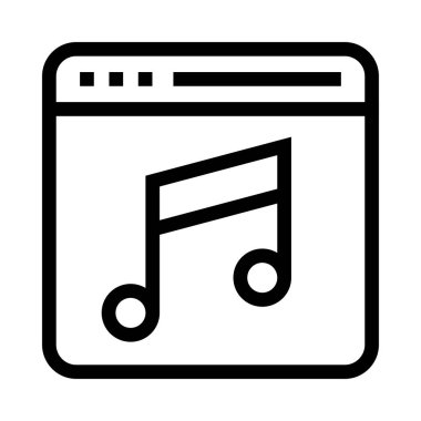 Online vektör satırı simgesi