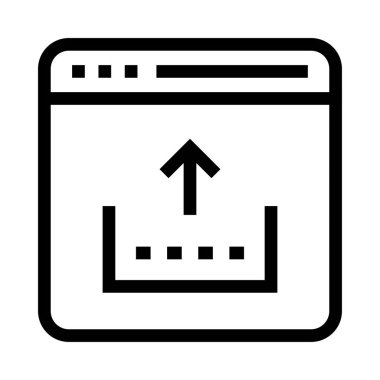 pencere vektör satırı simgesi