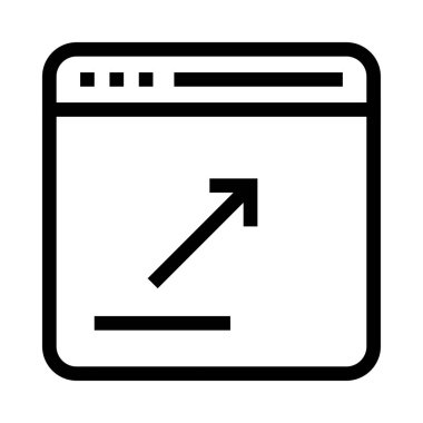 Internet vektör satırı simgesi