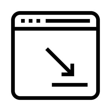 Internet vektör satırı simgesi