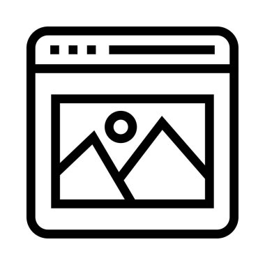 pencere vektör satırı simgesi