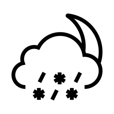 snowfalling vektör satırı simgesi