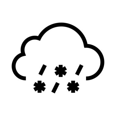 Kış vektör satırı simgesi