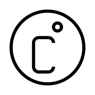 İklim vektör satırı simgesi