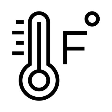 derece vektör satırı simgesi