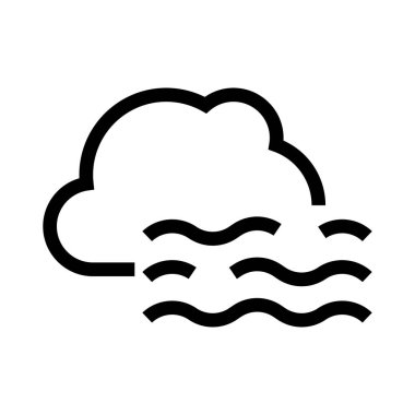 Hava vektör satırı simgesi