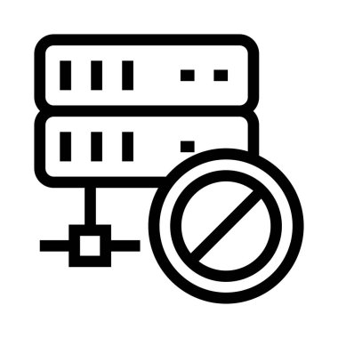 depolama vektör satırı simgesi