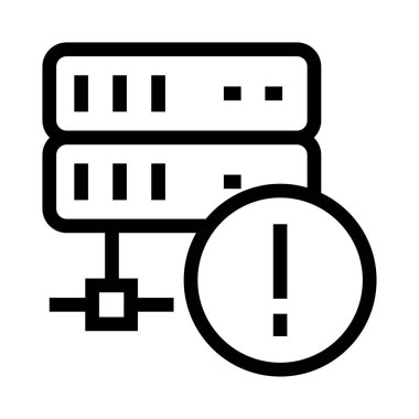 sunucu vektör çizgisi simgesi