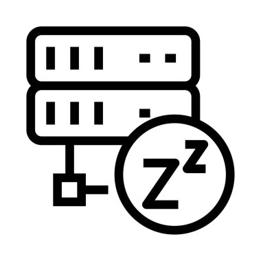 depolama vektör satırı simgesi