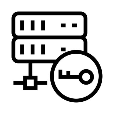 Anahtar vektör satırı simgesi