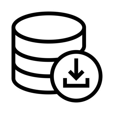 sunucu vektör çizgisi simgesi