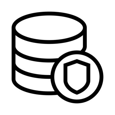 Kalkan vektör satırı simgesi