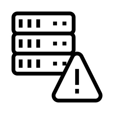 Ünlem işareti vektör satırı simgesi