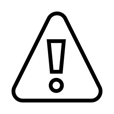 Uyarı vektör satırı simgesi