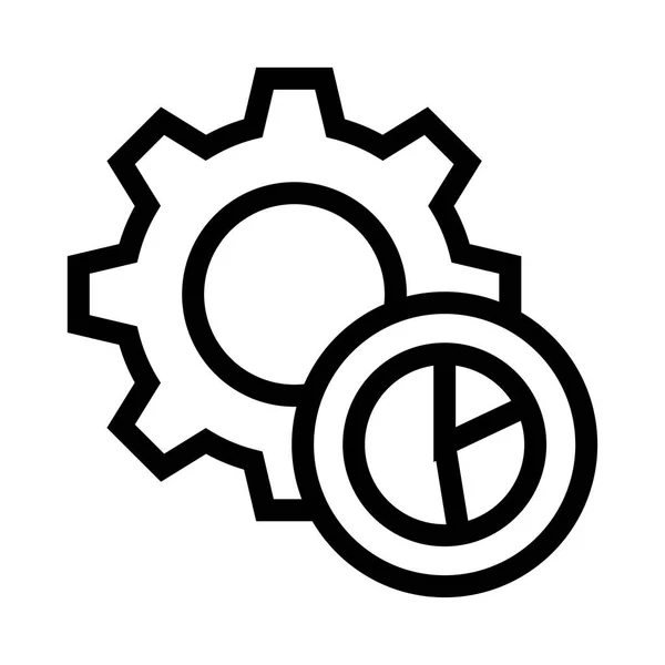 Einstellung Des Diagramm Vektorliniensymbols — Stockvektor