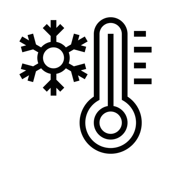 Flake Vektorlinien Symbol — Stockvektor