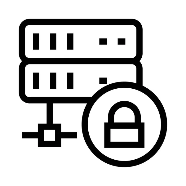 Almacenamiento Vector Line Icon — Archivo Imágenes Vectoriales